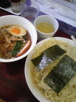 「ざる中華+大盛り」@白河中華そばの写真