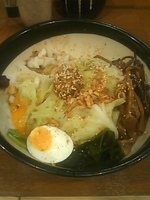 「汁なしあえめん」@こだわる味噌らーめん 極の写真