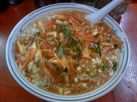 「辛ねぎ炒めラーメン」@ラーメン優香の写真