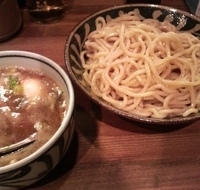 「辛つけ麺（大盛）+半チャーシュー+味玉」@濃・淡つけ麺 三四郎の写真
