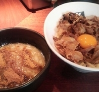 「バーベキューつけ麺+肉ネギドン（会員無料）」@俺達の麺Style Boo Boo Kingの写真