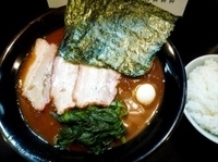 「一心流カレーらーめん（850円）+半ライス（150円）」@横浜ラーメン 一心の写真