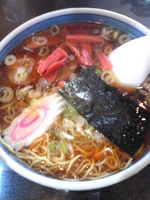 「支那そば（700円）、餃子（500円）」@蓬来軒 本店の写真