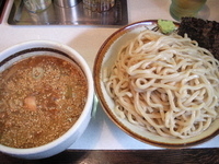 「濃いがつおつけそば  中盛」@麺処 まるよし商店の写真