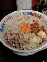 「ガッツリ汁なし麺:750円」@らあめん花月嵐 蒲田西口店の写真