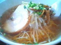 「醤油拉麺+鶏ご飯/サービス(¥680)」@らーめん 宮ざきの写真