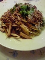 「6月限定 バンバンジーひや麺 ミニ」@花キッチンの写真