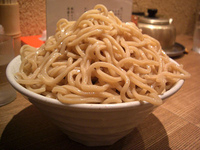 「辛つけ麺（特盛660g）」@つけ麺屋 銀四郎の写真