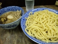 「つめ麺、豚ほぐし、味玉、大盛り」@六厘舎 本店の写真