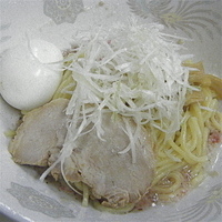 「梅油そば（油祭り価格¥ 480）味付け半熟玉子（塩￥50）」@龍ちゃんの写真