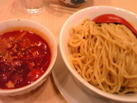 「チリトマトつけ麺（870円）、ソースカツ丼（370円）」@麺や 七彩の写真