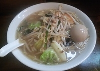 「野菜（塩）ラーメン+半熟玉子」@麺処はるにれの写真