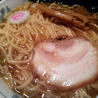 「らーめん・大￥650（300g）+海苔￥80」@大勝軒 十五夜 新宿御苑店の写真