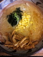 「味噌一（太麺）￥720+火吹きメンマ￥20（カンパ）」@味噌一 一之江店の写真