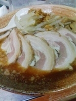 「チャーシュー覆面（醤油）1100円」@覆麺 智の写真