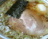 「らーめん ￥600 + 味玉 ￥100」@青竹手打らーめん 夢現の写真