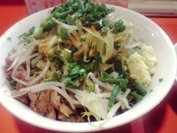 「油そば 醤油味（ニンニク、ネギ、ラー油マシ）」@ちばからの写真