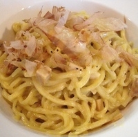 「創作麺 和カルボ 650円」@豚と節家の写真