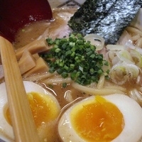 「味玉中華そば 850円+大盛（クーポン利用）」@博多元助の写真