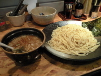「魚介醤油つけ麺（780円）+チャーシューめし（小）（190円）」@麺屋 おはなの写真