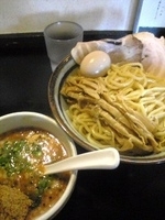 「えびつけめん（極太麺）大盛+全部のせ」@麺堂 稲葉の写真