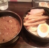 「特製つけ麺（中）+餃子」@つけ麺 晴れる屋の写真