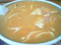 「カレーラーメン+半ライス（\530+160）」@実之和食堂の写真