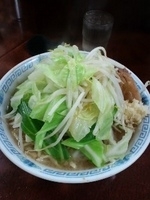 「小ラーメン（ニンニク増し）」@ラーメン二郎 めじろ台法政大学前店の写真