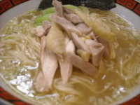 「しゃもそば 大盛り￥700（ランチタイム大盛り無料）」@中華そば 華丸の写真