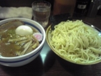 「チャーシューつけめん（大）+メンマ+ゆで玉子」@大勝軒 十五夜 新宿御苑店の写真