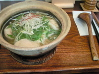 「北京水餃勇麺（水餃子と九条葱の土鍋煮込み麺）（塩味）（850円）」@中国麺飯 勇の写真