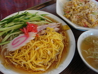 「ランチAセット（チャーハン・冷やし中華）￥1,050」@やまや食堂 分店の写真