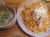 「（夏季限定）ピリ辛味噌にぼ和えつけ麺（大盛） 850円」@麺や 福一の写真