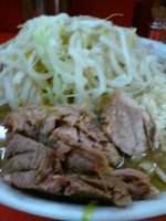 「ラーメン にんにく 背脂少なめ ￥650」@ラーメン二郎 松戸駅前店の写真