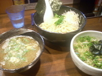 「醤油つけ麺 + チャーシュー丼（?）」@麺屋 吉佐の写真