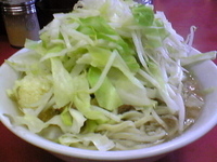 「ラーメン 豚入り（ヤサイマシマシ、ニンニクマシマシ）」@ラーメン二郎 ひばりヶ丘駅前店の写真