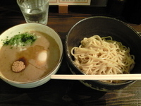 「濃塩つけそば（1日限定20食）+半熟玉子（まるきゅうの日サービス」@鶏そば専門店 前略。まるきゅうの写真