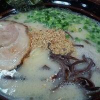 「とんこつ白ラーメン 550円」@とんこつらぁめん○金の写真