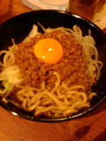 「まぜそばB（750円）」@まぜそば・らーめん あーべーめんの写真