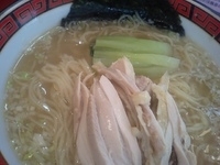 「しゃもそば+大盛り（700円+50円）」@中華そば 華丸の写真