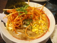 「味噌バタコーン880円辛ネギ180円」@味噌屋せいべえ 濃厚完熟味噌拉麺 新橋店の写真