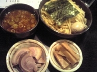 「つけそば（中盛）+チャーシュー+メンマ+味付け玉子」@BASSO ドリルマンの写真