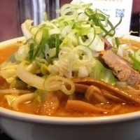 「みそ野菜らーめん+大盛（無料）」@北海とんこつらーめん 純輝 潮来本店の写真