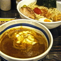 「本格カレーつけめん（￥850）大盛り（￥0）」@オリオン食堂の写真