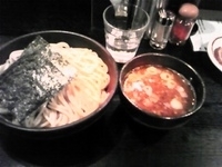 「つけそば（中盛+炙りチャーシュー）」@BASSO ドリルマンの写真