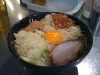 「まぜそばA 大盛り」@まぜそば・らーめん あーべーめんの写真