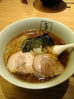 「醤油らーめん+豚チャーシュー丼」@支那そばや イオンレイクタウン店の写真