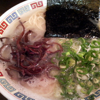 「ばりこて醤油らーめん ￥750・店頭クーポン替玉（バリカタ）」@九州大牟田ラーメン きらら 新橋店の写真