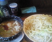 「我流つけそば大盛り」@麺 池谷精肉店の写真