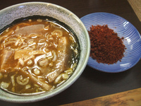 「辛つけ麺・中盛り少なめ・辛味別皿」@中華そば べんてんの写真